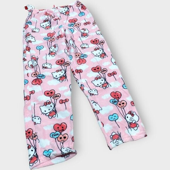 Hello Kitty Sanrio Balloons Fuzzy Soft Touch Pajama Pants Womens size X-Large Ne - Picture 7 of 10